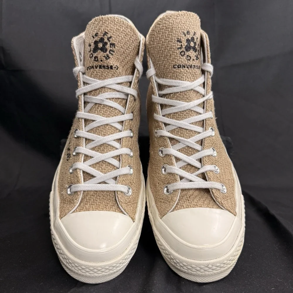 Size 9.5 Converse Chuck 70 High 2018 Golf le Fleur Burlap Mens Tyler The Creator